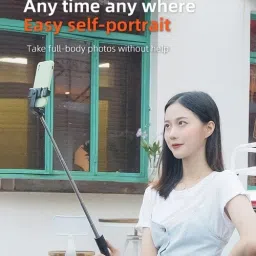 POZUB Mobiles Video Stand In Gimbal Stabilizer,Bluetooth Selfie Stick Tripod Holder Tripod, Monopod, Monopod Kit, Tripod Ball Head, Tripod Bracket, Tripod Clamp, Tripod Kit image 4