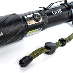 Aviation Tactical XHP99 LED Flashlight Torch with COB Light FT12-03 Rechargeable Torch-image-49