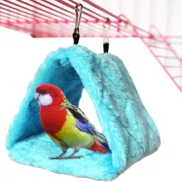 Winter Birds Nest Plush Bird Nests Shed for Cage Hang-on Hammock Hideaway Bird House-image-55