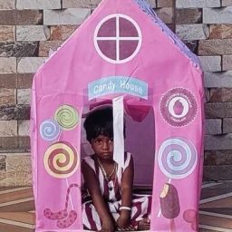 Birthday Cake Printed Play Tent – Girls Tent House-image-8