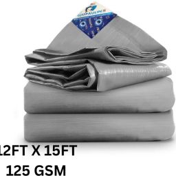 12FT X 15FT 125 GSM Tarpaulin Tent Tent - For Truck body, Car, Bike, Grain Covers, Pond Liners-image-52