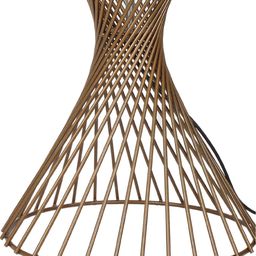 Homesake White & Gold-Toned Self Design Contemporary Bedside Standard Lamp with Shade image 2