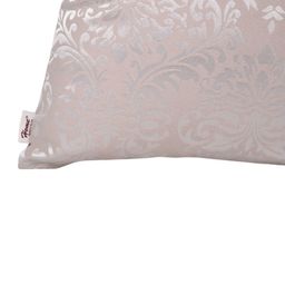 Home Silver-Toned & Cream-Coloured Set of 5 Self Design Square Cushion Covers image 5