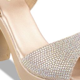 Mochi Embellished Open Toe Platform Heels image 5