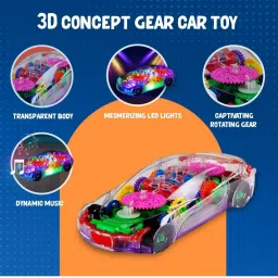 mira farmcraft 3D Concept Musical Super Car Non Remote Control Simulation Sound & Transparent image 4