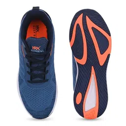 HRX by Hrithik Roshan Men Blue Mesh Lace-Up Memory Foam Walking Non-Marking Shoes image 3