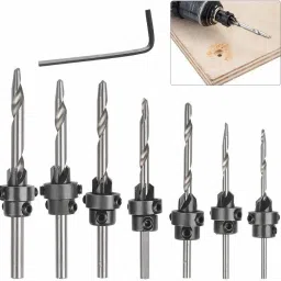 Soft Metal Chamfering Counter Bits HSS Drill Set-17