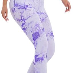 Printed Women Purple, White Tights-image-67