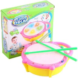 Musical Flash Drum Multicolor Attractive Light with 9 Different Sound for Kids.-18