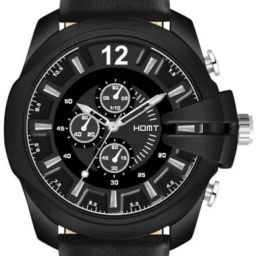 HOMT ALL BLACK DIAL AND LEATHER BELT WATERPROOF Analog Watch - For Men T2024SL02-image-70