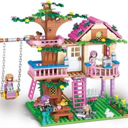 Tree House Building Kit-with Swings & ladders|6Month Structural Warranty|504+pcs Model Building Kit-12