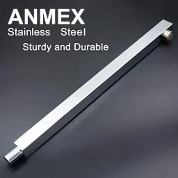 Rectangular (18") Stainless Steel Shower Arm with High Quality Chrome Finish. Fixed Mount-13