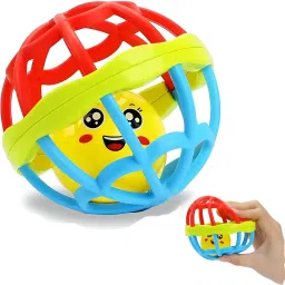 Colorful Attractive Rubber,Shake Grab Rattal Soothing Teether NewBorn Infant Rattle-image-43