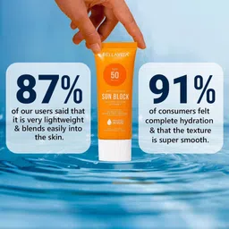 Bella Vita Organic Sun Block Water Based Sunscreen SPF 50 PA+++ - 50ml image 3