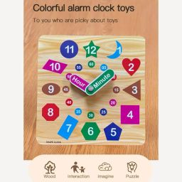 Kids Telling Time Learning Clock for Analog & Digital Teaching Time Watch Toys-16