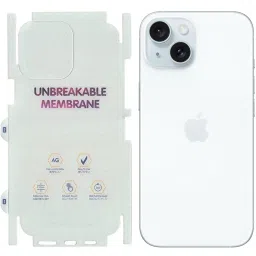 yuvu77 Back Screen Guard for Apple iPhone 15, Membrane with 360 coverage-image-8