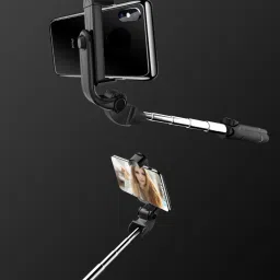 POZUB Best Buy 3in1 Multi-Purpose Selfie Stick Tripod Detachable Bt Remote Control + Lapel 3.5mm Collar Microphone wired mic plug & play condenser Lavalier microphone For Voice Recording Microphone Gaming Sound Recording Studio Recording Action Camera Stand in Gimbal Stabilizer, |in tripodmobile holder With Mobile Clip Holder & BT Remote Extendable Monopod Live Photo Holder Tripod With Three-Dimensional Head & Quick Release T9 Gorilla Tripod Mount Cum Multi-Use Selfie Stick Single Gimbal for Mobile image 3