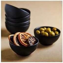 Ceramic Cereal Bowl Dining Katori Bowl Ceramic/Stoneware Handmade in Matte Black-image-58