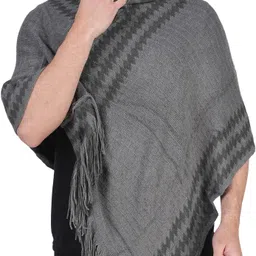 life and style Wool Blend Poncho-picture-38