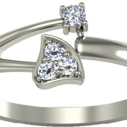 avsar AVR507WB 14kt Cubic Zirconia White Gold ring-image-6