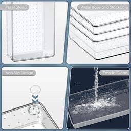 Kuber Industries Transparent Set of 6 Reusable Drawer Organiser Organisers image 3