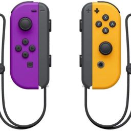 NINTENDO Switch Joy Con Neon Purple Neon Orange Motion Controller-21