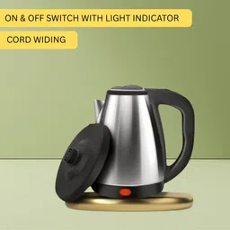 roar Electric Kettle with Stainless Steel Body, 2litre for boiling Tea/Coffee etcI122 Electric Kettle-picture-5