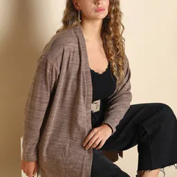 VERO MODA CURVE Longline Open Front Shrug image 4