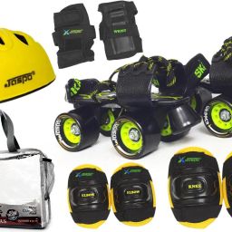 Brillient Pro Senior Combo (skates+helmet+knee+elbow+wrist+bag) for 6 -14 years Skating Kit-11