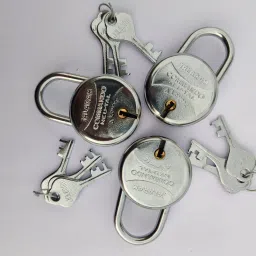 pack of 3 mini padlock for luggage / travel bag / suitcase with 3 keys each lock Padlock-image-6