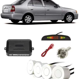 PKNA0171 White Car Reverse Parking Sensor with LED Display 4 Sensor PKNA0171 Parking Sensor-18