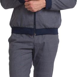 Men VARSITY CLR BOMBR SUIT-AUTO FT TRS NEO F Checkered Suit-image-11