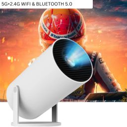 Frony Smart Projector for Home 4K Support Rotabable Design withApp Netflix,YouTubeB490 (4500 lm / 1 Speaker / Wireless / Remote Controller) Portable Projector-image-7