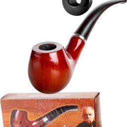 Smoking Pipes Cigar Cigarette Vintage Wooden Durable Tobacco Beer Bong Funnel-image-14