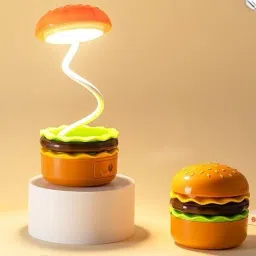 Burger-Shaped Desk Lamp for Kids & Adults - Table Light Table Lamp-12
