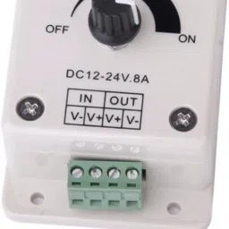 dhruv-pro 12V-24V 8A LED Light Dimmer Brightness Adjustable Control Controller,Power Saver 8 A Step Dimmer image 3