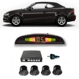 JJB5 Black Car Reverse Parking Sensor with LED Display 4 Sensor A5 Parking Sensor-image-53