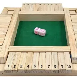 Shut The Box Dice Game 4 Players | Wooden Board Game | Party & Fun Board Game-24