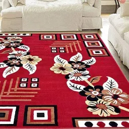 Red, Gold Acrylic Carpet-9