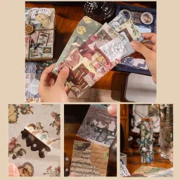 mgnlr 346pcs Journal Supplies Kit Vintage Scrapbook Stickers Pack, Art Journal Kit Theme, Scrapbook Kit image 2
