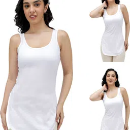 amul comfy Women White Chemise-picture-21