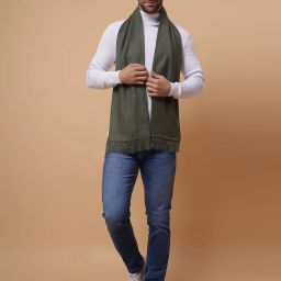 vesture Self Design, Solid, Woven Men Muffler-image-61