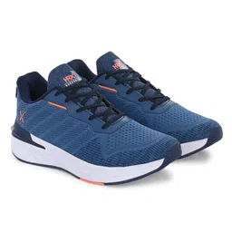 HRX by Hrithik Roshan Men Blue Mesh Lace-Up Memory Foam Walking Non-Marking Shoes image 5