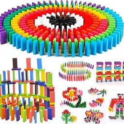 120 PCS Montessori Wooden Blocks Game for Kids Model Building Kit-image-58