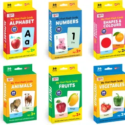 My First Flash Cards for Kids (Set of 6): Learning & Educational Toy - 216 Cards-35