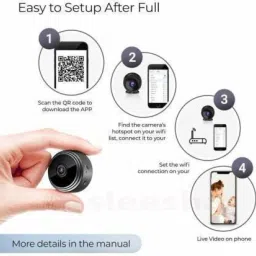 PAROXYSM 1080P HD Wireless WiFi Mini Camera |IP Network |Monitor Security |Home Security Camera image 3