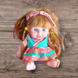 Baby Doll (20cm) M-241 Sound And Colorful Cloths, - 20 cm-image-72