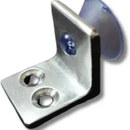 STEEL EDGE CLAMP FOR GLASS SHELF , PACK OF 36 PCS 2.5 CMS Shelf Bracket-20