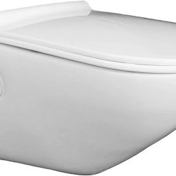 Ceramic Wall Mounted/Wall Hung Western Commode/Toilet/Water Closet/EWC Titan with Slim Soft Close Seat Cover Western Commode-24