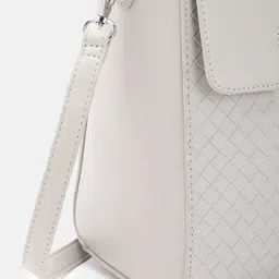 Allen Solly Geometric Basket-Weave Self Design Structured Handheld Bag image 4